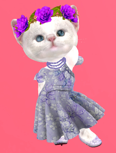 Lexxie Dinkies Blue Flowers