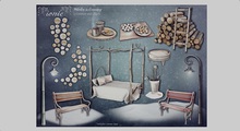 *ionic* Winter bench (red)