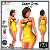 < BD > Luxor Glitter Dress Gold