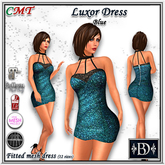 < BD > Luxor Glitter Dress Blue