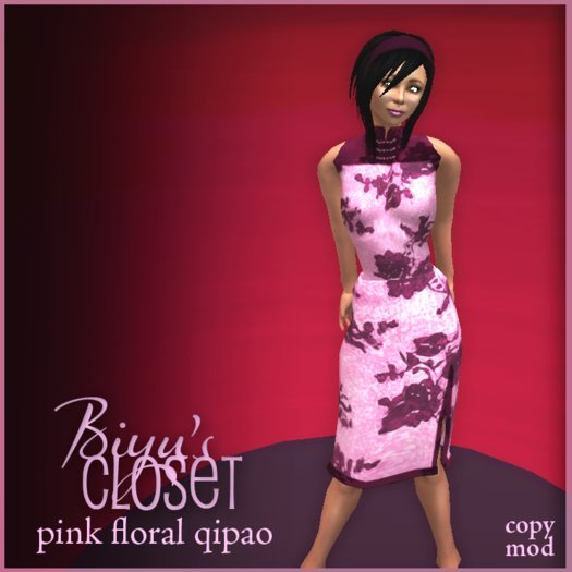 Pink Floral Qipao - Chinese Dress