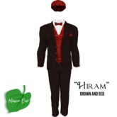 ME! Manic Elf "Hiram" Edwardian Suit Brown/Red