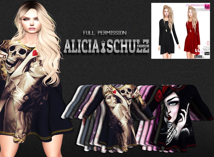 [ASFP] MI962086 Long Sleeve Shift Dress FITMESH - FULL