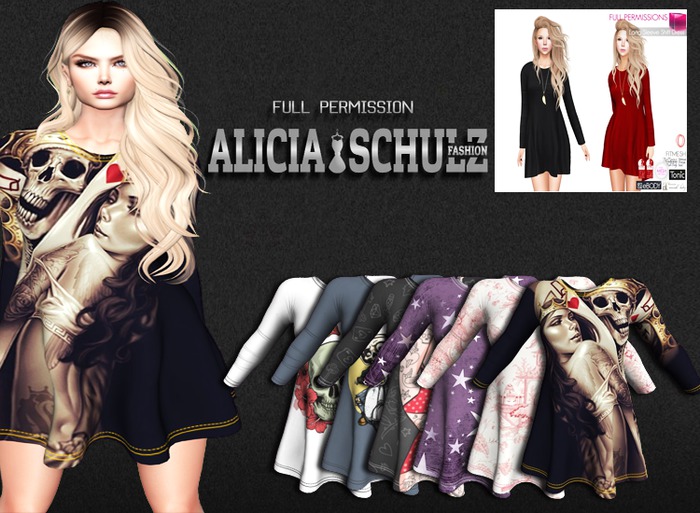 [ASFP] MI962086 Long Sleeve Shift Dress FITMESH - set 2