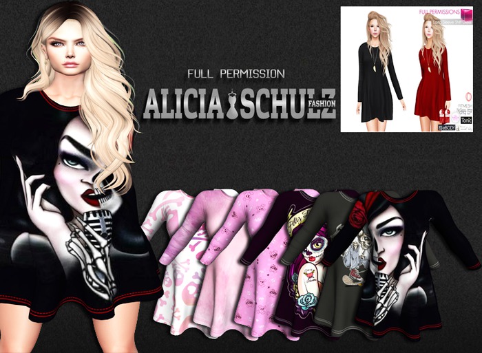 [ASFP] MI962086 Long Sleeve Shift Dress FITMESH - set 1