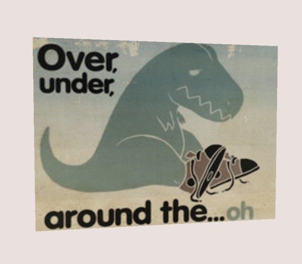 over under around boxed