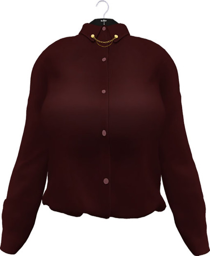 NYU - Chain Collar Shirt, Red