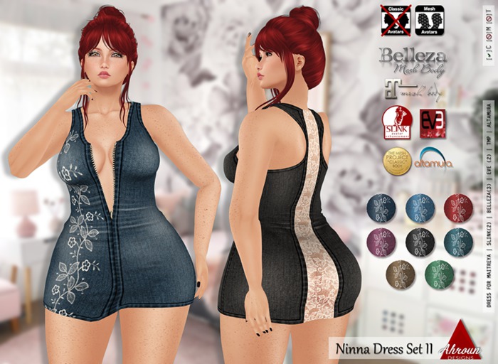 [Ahroun Designs] Ninna Dress Set II (Wear/Add)
