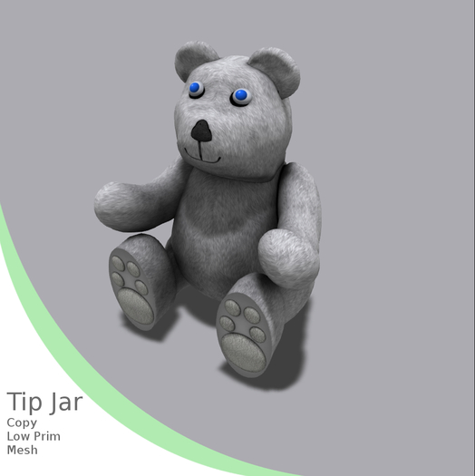 *SAM* Teddy Snow Tip Jar