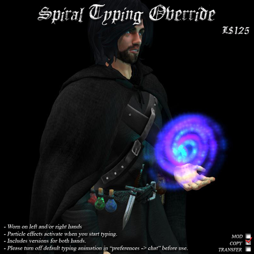 Spiral Typing Override