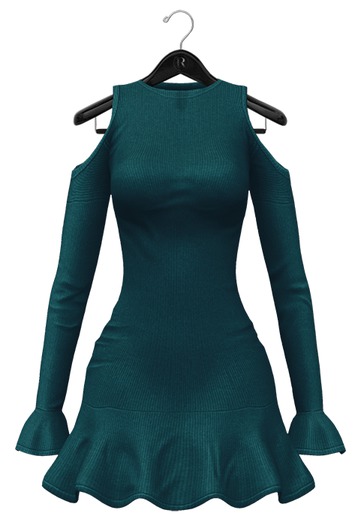 RAMA.Prosk - Stephanie Ruffled Mini Dress 'Hydro'