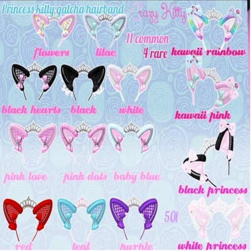 Princess kitty ears purple