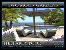 THE PARTY POOL* Landscaped Garden Swimming pool accommodating 23 avatars