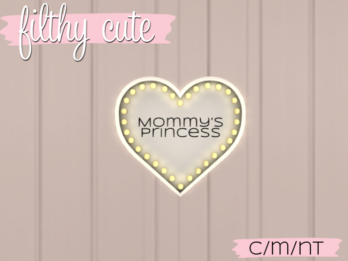 Marquee Heart - Mommy's Princess