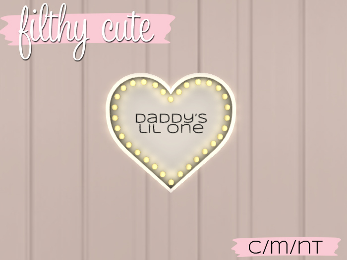 Marquee Heart - Daddy's Lil One