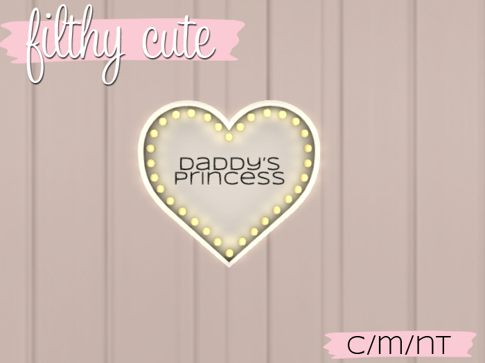 Filthy Cute Delivery Hud - Marquee Heart  - DPrincess - ADD