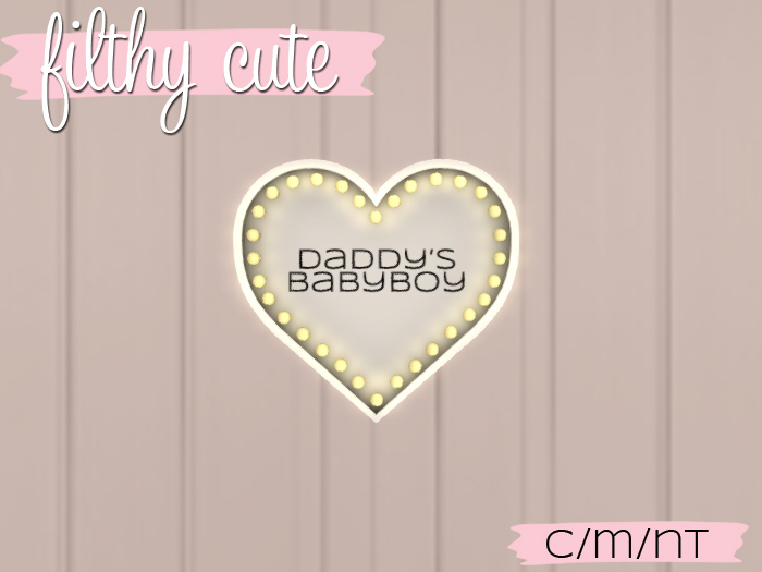 Marquee Heart  - Daddy's BabyBoy