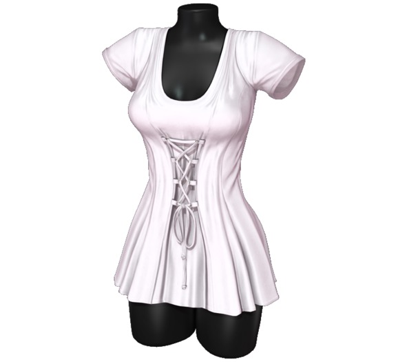 Sweet Thing. Elisa Corset Dress - White (Maitreya, Hourglass, Isis, Freya)