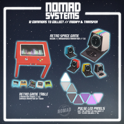 NOMAD // Retro Space Game // Red