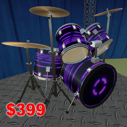 5 Piece Rotating Tron Drum Set