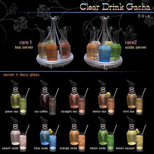 [Geist] clear drink - blue soda - box