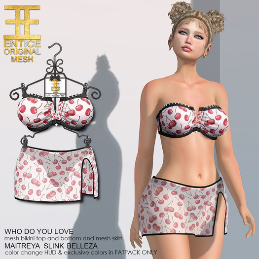 Entice - Who Do You Love Bikini - Cherries