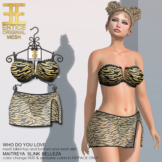 Entice - Who Do You Love Bikini - Tiger