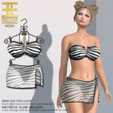Entice - Who Do You Love Bikini - Zebra