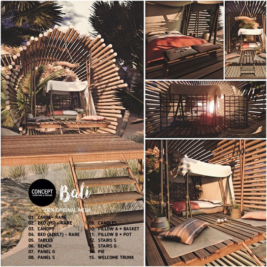 Concept} *02. Bali Bed. PG. RARE