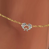 ANKLE BRACELET - Dolphin Love for SLINK (boxed)