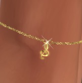 ANKLE BRACELET - Unrigged Treble Clef for HIGH SLINK, HIGH Maitreya 