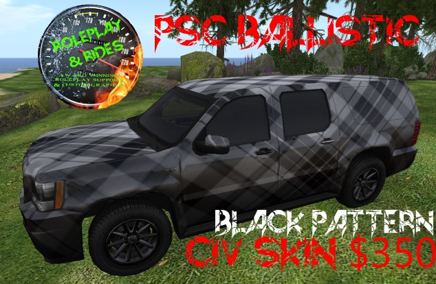 RP & RIDES  PSC blackpattern ballistic skin delivery