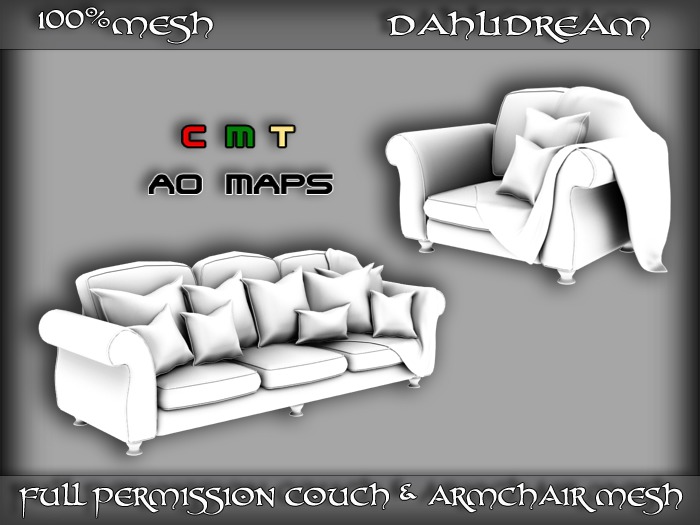DD_Full_Permission_Couch_Armchair_Set_Mesh