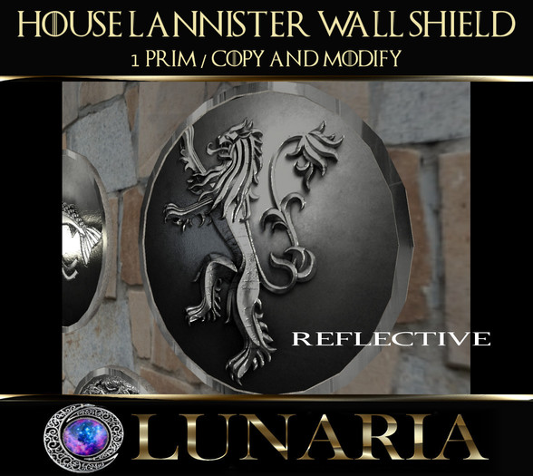 GoT Wall Shield - House Lannister