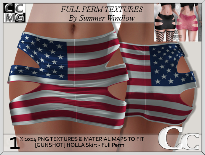 GS HOLLA SKIRT TEXTURES -USA X 1 - FULL PERM