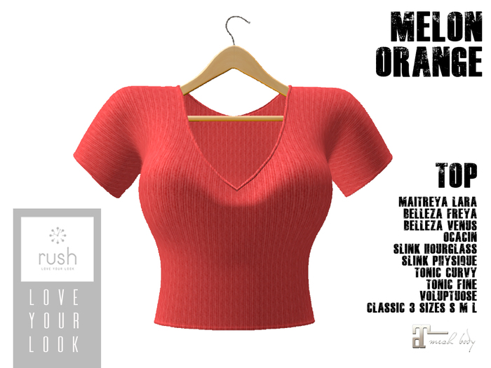 RUSH TOP Melon Orange 