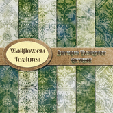 *Wallflowers* Antique Tapestry 3 - Skyline