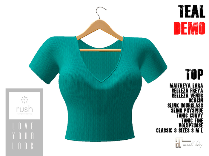 RUSH TOP Teal DEMO 