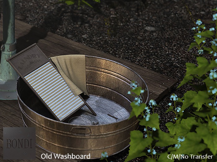 BONDI .  VIEJA HACIENDA  .  Old Wash Board (ADD)
