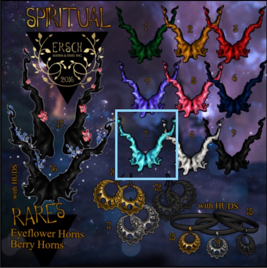 ERSCH - Spiritual Gacha Horns 07 blue