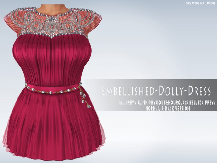 iS Embellished Dolly Dress ROSE
