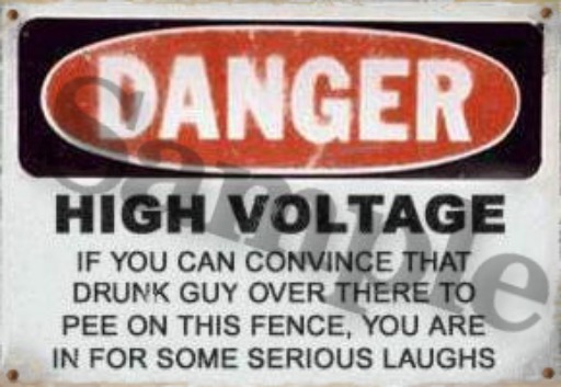 SIGN - Danger High Voltage