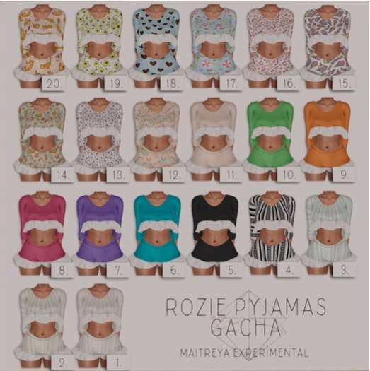 Look At Me. Rozie Pyjamas GACHA. 10 Common