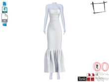 Dae Obj FBX Strapless Ruffled Bottom Gown Maitreya, Slink, Belleza, Tonic