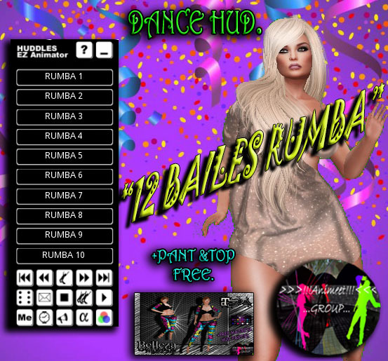 HUD DE 12 BAILES RUMBA - >>>!!!ANIMEET GROUP!!!<<<