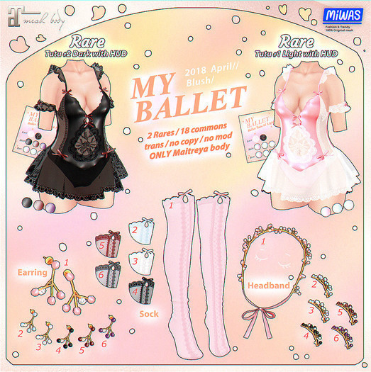 MIWAS / My Ballet Earring #6