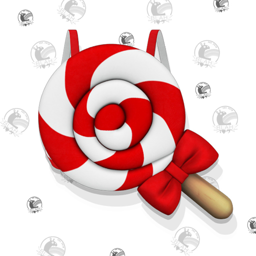 Blah. ( Lollipop Backpack ) Red