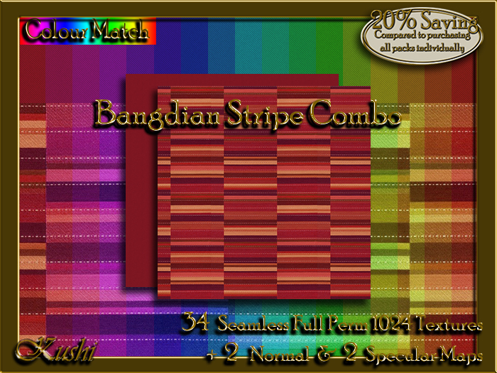 Bangdian Stripe Combo Textures