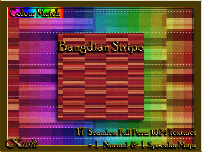 !Kushi! BangdianStripe Textures -WEAR TO UNPACK