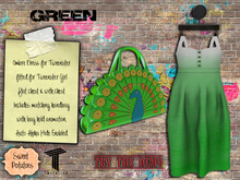 < SP > Ombre Dress & Bag for Tweenster - Green